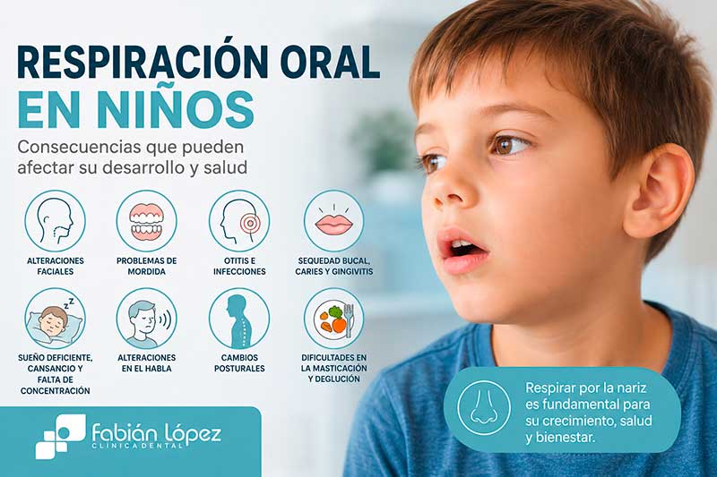 consecuencias respiración oral niños